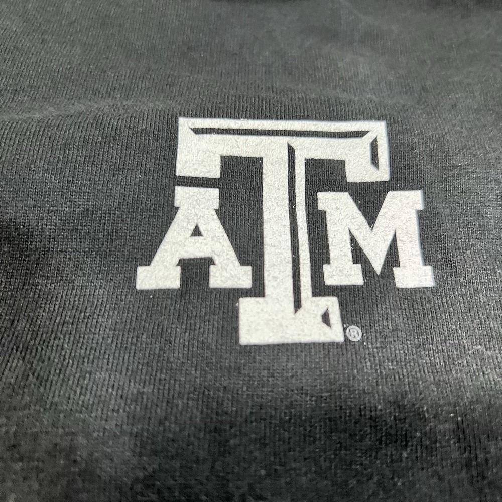 Y2K Texas A&M Traditions Shirt‎ XL Aggie 12th Man Black Tee "From The Outside" - Picture 6 of 7